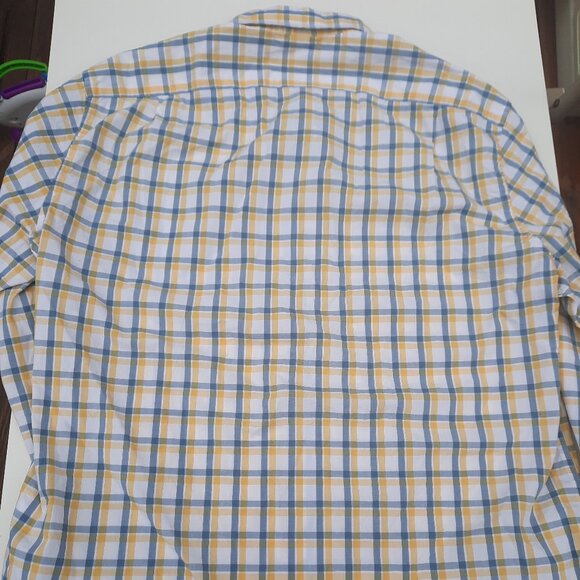 J.Crew Slim Untucked Flex Washed Shirt Mens Size XL Blue Yellow NWT Casual - Picture 3 of 7